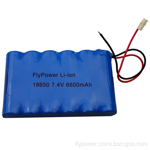 7.4V 6600mAh 18650 Lithium Ion Battery Pack (2S3P of FLC-18650-2200)